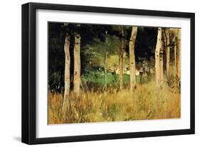 The Cottage Amongs The Birch Trees-Berthe Morisot-Framed Art Print