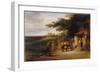 The Cottage Door, 1825 (Oil on Panel)-William Collins-Framed Giclee Print