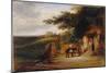 The Cottage Door, 1825 (Oil on Panel)-William Collins-Mounted Giclee Print