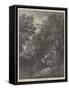 The Cottage Door-Thomas Gainsborough-Framed Stretched Canvas