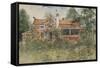 The Cottage, from 'A Home' Series, c.1895-Carl Larsson-Framed Stretched Canvas