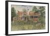 The Cottage, from 'A Home' Series, c.1895-Carl Larsson-Framed Giclee Print