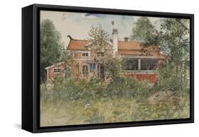 The Cottage, from 'A Home' Series, c.1895-Carl Larsson-Framed Stretched Canvas