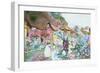 The Cottage Garden-David Woodlock-Framed Premium Giclee Print