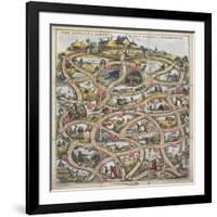 The Cottage of Content, or Right Roads and Wrong Ways, 1848-William Spooner-Framed Giclee Print