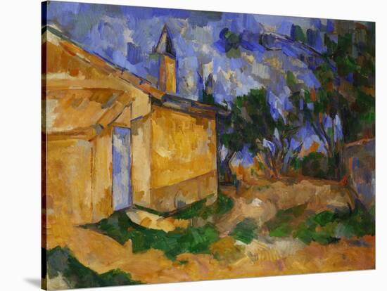 The Cottage of M. Jourdan, 1906-Paul Cézanne-Stretched Canvas