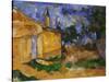 The Cottage of M. Jourdan, 1906-Paul Cézanne-Stretched Canvas