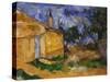 The Cottage of M. Jourdan, 1906-Paul Cézanne-Stretched Canvas