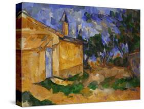 The Cottage of M. Jourdan, 1906-Paul Cézanne-Stretched Canvas