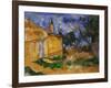 The Cottage of M. Jourdan, 1906-Paul Cézanne-Framed Giclee Print