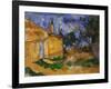 The Cottage of M. Jourdan, 1906-Paul Cézanne-Framed Giclee Print