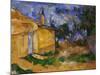 The Cottage of M. Jourdan, 1906-Paul Cézanne-Mounted Giclee Print