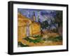 The Cottage of M. Jourdan, 1906-Paul Cézanne-Framed Giclee Print