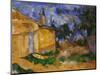 The Cottage of M. Jourdan, 1906-Paul Cézanne-Mounted Giclee Print