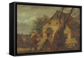 The Cottage (Oil on Canvas)-Martin Drolling-Framed Stretched Canvas