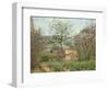 The Cottage, or the Pink House - Hamlet of the Flying Heart, 1870-Camille Pissarro-Framed Giclee Print
