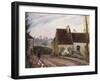 The Cottages Near D'Osny, Les Masures Pres D'Osny, 1872-Camille Pissarro-Framed Giclee Print