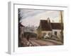 The Cottages Near D'Osny, Les Masures Pres D'Osny, 1872-Camille Pissarro-Framed Giclee Print