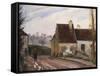 The Cottages Near D'Osny, Les Masures Pres D'Osny, 1872-Camille Pissarro-Framed Stretched Canvas