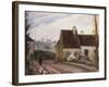 The Cottages Near D'Osny, Les Masures Pres D'Osny, 1872-Camille Pissarro-Framed Giclee Print