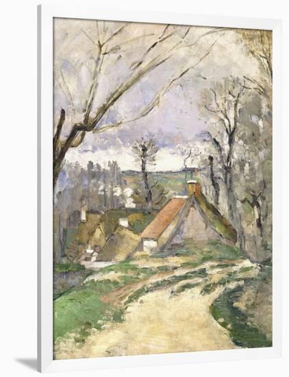 The Cottages of Auvers, 1872-73-Paul Cézanne-Framed Giclee Print