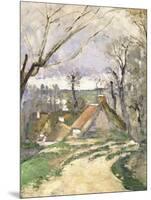 The Cottages of Auvers, 1872-73-Paul Cézanne-Mounted Giclee Print