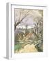 The Cottages of Auvers, 1872-73-Paul Cézanne-Framed Giclee Print