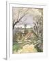 The Cottages of Auvers, 1872-73-Paul Cézanne-Framed Giclee Print