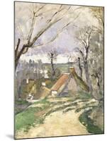 The Cottages of Auvers, 1872-73-Paul Cézanne-Mounted Giclee Print