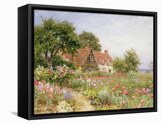 The Cottar's Pride - a Cottage Garden-Henry Sutton Palmer-Framed Stretched Canvas