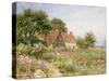 The Cottar's Pride - a Cottage Garden-Henry Sutton Palmer-Stretched Canvas