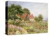 The Cottar's Pride - a Cottage Garden-Henry Sutton Palmer-Stretched Canvas