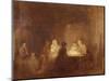 The Cotters Saturday Night - a Sketch-Sir David Wilkie-Mounted Giclee Print