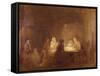 The Cotters Saturday Night - a Sketch-Sir David Wilkie-Framed Stretched Canvas