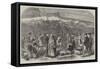 The Cotton Famine, Distributing Coal at the Castle-Field, Old Coal-Wharf, Manchester-null-Framed Stretched Canvas