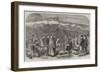 The Cotton Famine, Distributing Coal at the Castle-Field, Old Coal-Wharf, Manchester-null-Framed Giclee Print