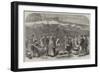 The Cotton Famine, Distributing Coal at the Castle-Field, Old Coal-Wharf, Manchester-null-Framed Giclee Print