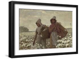 The Cotton Pickers, 1876-Winslow Homer-Framed Giclee Print