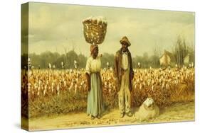 The Cotton Pickers-William Aiken Walker-Stretched Canvas