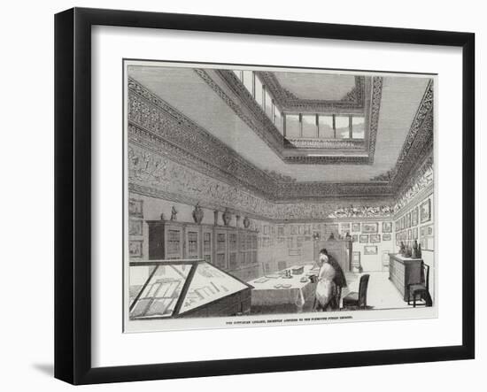 The Cottonian Library, Recently Annexed to the Plymouth Public Library-null-Framed Giclee Print