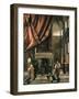 The Council Chamber of the Burgermasters-Pieter de Hooch-Framed Giclee Print