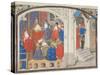 The Council of Clermont in 1095. Miniature from the Historia by William of Tyre, 1460S-null-Stretched Canvas