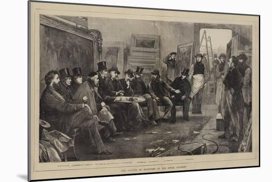 The Council of Selection of the Royal Academy-Henry Woods-Mounted Giclee Print