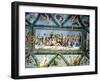 The Council of the Gods, Ceiling Decoration from the "Loggia of Cupid and Psyche," 1510-17-Giulio Romano-Framed Giclee Print