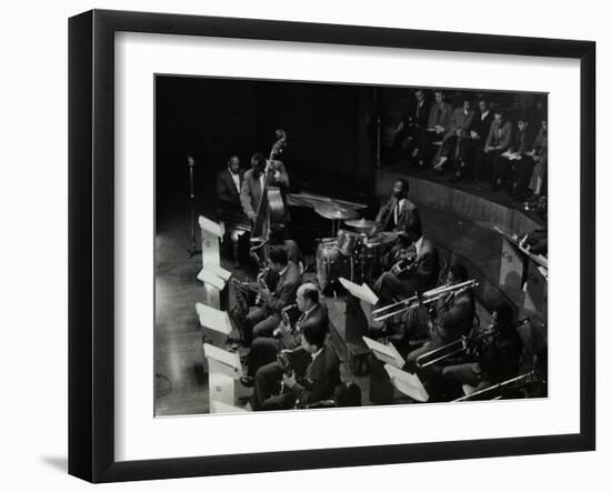 The Count Basie Orchestra in Concert at Colston Hall, Bristol, 1957-Denis Williams-Framed Photographic Print