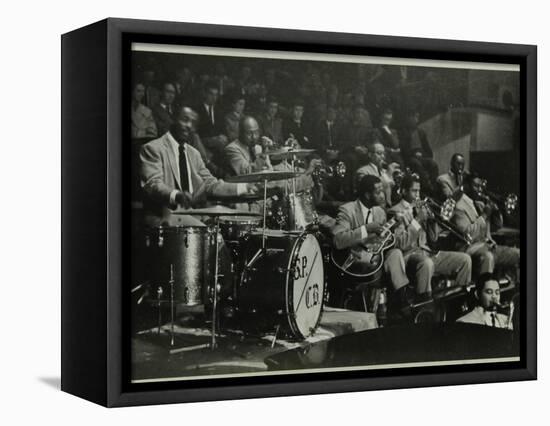 The Count Basie Orchestra in Concert, C1950S-Denis Williams-Framed Stretched Canvas