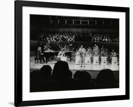 The Count Basie Orchestra Performing at the Royal Festival Hall, London, 18 July 1980-Denis Williams-Framed Photographic Print