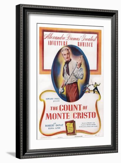 The Count of Monte Cristo, Robert Donat, 1934-null-Framed Art Print