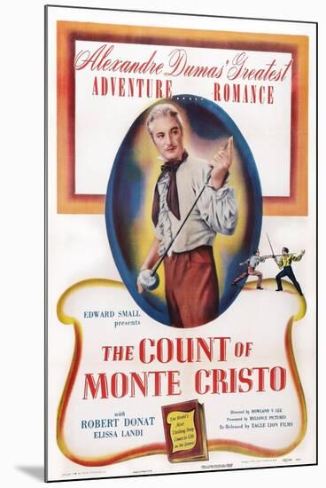 The Count of Monte Cristo, Robert Donat, 1934-null-Mounted Art Print