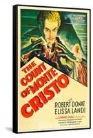 THE COUNT OF MONTE CRISTO, Robert Donat on US psoter art, 1934.-null-Framed Stretched Canvas